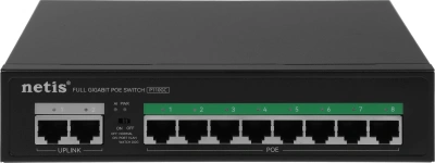 Коммутатор Netis P110GC (L2) 10x1Гбит/с 8PoE+ 100W неуправляемый