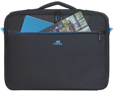 Портфель для ноутбука 16" Riva 8087 черный полиэстер (8087 BLACK)