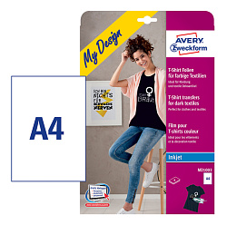 Термотрансфер Avery Zweckform MD1003 A4/4л./белый матовое для струйной печати
