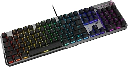 Клавиатура MSI STRIKE 600 Silent механическая серый/черный USB Multimedia for gamer LED (подставка для запястий) (S11-04RU256-CLA)