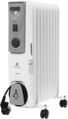 Радиатор масляный Royal Clima Siena ROR-S9-2000M 2000Вт белый/серый