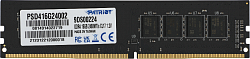 Память DDR4 16GB 2400MHz Patriot PSD416G24002 Signature RTL PC4-19200 CL17 DIMM 288-pin 1.2В dual rank Ret