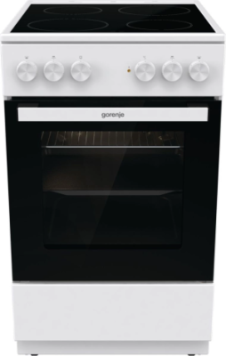 Плита Электрическая Gorenje GEC5A12WG-B белый стеклокерамика (без крышки)