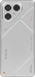 Смартфон Tecno Pova 7 5G 256Gb 8Gb серебристый моноблок 3G 4G 2Sim 6.78" 1080x2460 Android 15 50Mpix 802.11 a/b/g/n/ac/ax NFC GPS GSM900/1800 Protect microSD max1024Gb