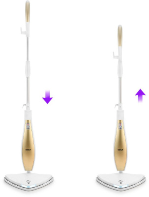 Швабра паровая Kitfort KT-1014 1300Вт золотистый/белый