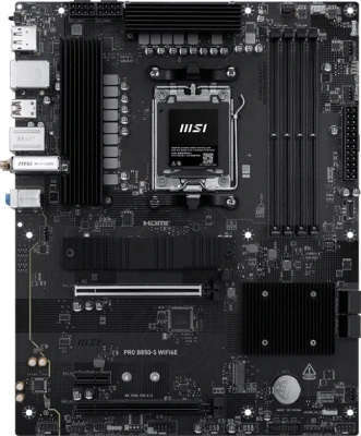 Материнская плата MSI PRO B850-S WIFI6E SocketAM5 AMD B850 4xDDR5 ATX AC`97 8ch(7.1) 2.5Gg RAID+HDMI+DP