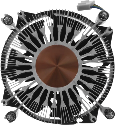 Устройство охлаждения(кулер) Digma D-CPC110-PWM3 92x92x25mm Soc-1151/1200/2066/1700 черный 4-pin 25dB Al+Cu 110W 350gr Ret