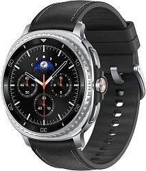 Смарт-часы Samsung Galaxy Watch 8 Classic LTE 46мм 1.34" Super AMOLED корп.серебристый рем.черный (SM-L505FZKACAU)