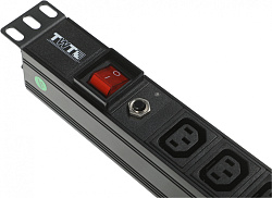 Блок распределения питания Lanmaster TWT-PDU19-10A9C3 гор.размещ. 9xC13 базовые 10A без вилки