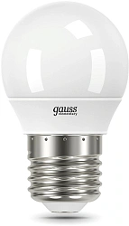 Лампа светодиодная Gauss Elementary 53232 12Вт цок.:E27 шар 220B св.свеч.бел.хол. (упак.:10шт)