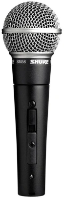 Микрофон проводной Shure SM58SE черный/серебристый
