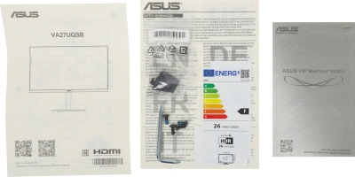 Монитор Asus 27" Business VA27UQSB черный IPS LED 16:9 HDMI M/M матовая HAS Piv 1000:1 350cd 178гр/178гр 3840x2160 60Hz DP 4K USB 6.5кг