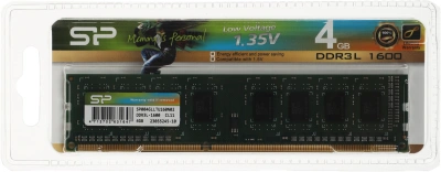Память DDR3L 4Gb 1600MHz Silicon Power SP004GLLTU160N02 RTL PC3-12800 CL11 DIMM 240-pin 1.35В Ret