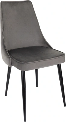 Стул для дома Бюрократ CH-K4_2 комплект 2шт т.серый Holland 18 металл черный на ножках (CH-K4_1/HL18_2)