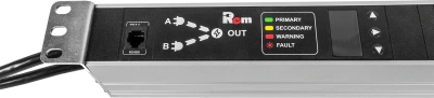 АВР Rem R-16-5C13-C19-T-440-2X1.8 1U 19" ввод:2xShuko выход:5xС13-1xC1916A черный