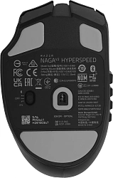 Мышь Razer Naga V2 HyperSpeed черный оптическая 30000dpi беспров. BT/Radio для ноутбука 17but (RZ01-03600100-R3G1)