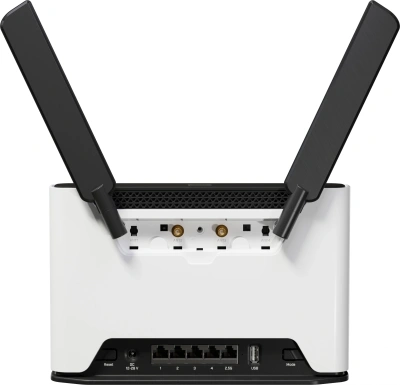 Роутер беспроводной MikroTik Chateau LTE18 ax (S53UG+5HAXD2HAXD-TC&EG18-EA) AX1800 100/1000/2500BASE-T/3G/4G/5G cat.18 белый