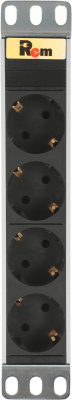 Блок распределения питания Rem R-10-4S-220-Z гор.размещ. 4xSchuko базовые 10A C14