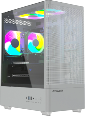 ПК Teclast G03 Ryzen 7 7700 (3.8) 32Gb SSD1Tb RTX5060TI 8Gb Windows 11 Pro GbitEth WiFi BT 500W белый (G03 770032G1T5060T8WKRU)