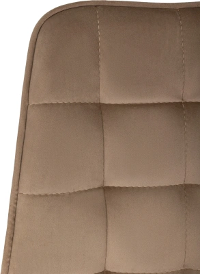 Стул для дома Бюрократ CH-K2_4 комплект 4шт св.коричневый Holland 65 металл черный на ножках (CH-K2_1/HL65_4)