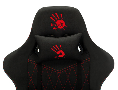 Кресло игровое A4Tech Bloody GC-850 черный ромбик крестов.