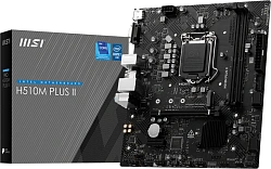 Материнская плата MSI H510M PLUS II Soc-1200 Intel Z490 2xDDR4 mATX AC`97 8ch(7.1) GbLAN+VGA+HDMI