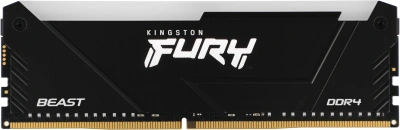 Память DDR4 16GB 3200MHz Kingston KF432C16BB12A/16 Fury Beast RGB RTL Gaming PC4-25600 CL16 DIMM 288-pin 1.35В dual rank с радиатором Ret