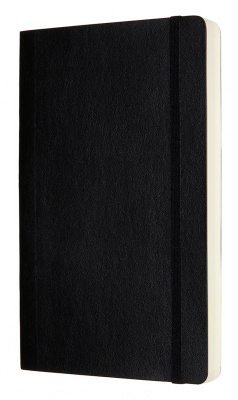 Блокнот Moleskine CLASSIC SOFT EXPENDED QP618EXP Large 130х210мм 400стр. нелинованный мягкая обложка черный