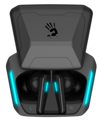 Гарнитура внутриканальные A4Tech Bloody M70 черный/синий беспроводные bluetooth в ушной раковине (M70 BLACK+BLUE)