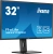 Монитор Iiyama 31.5" ProLite XB3270QSU-B1 черный IPS 16:9 HDMI M/M матовая HAS Piv 250cd 178гр/178гр 2560x1440 100Hz DP 2K USB 8.6кг