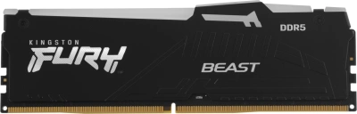 Память DDR5 16GB 6000MHz Kingston KF560C30BBEA-16 Fury Beast Black Expo RGB RTL Gaming PC5-48000 CL30 DIMM 288-pin 1.4В kit single rank с радиатором Ret