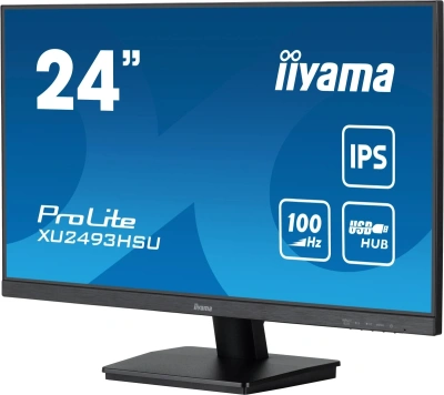Монитор Iiyama 23.8" ProLite XU2493HSU-B7 черный IPS LED 1ms 16:9 HDMI M/M матовая 1300:1 300cd 178гр/178гр 1920x1080 100Hz DP FHD USB 3кг
