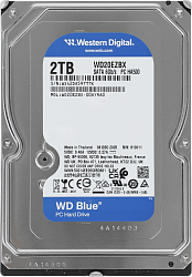 Жесткий диск WD SATA-III 2Tb WD20EZBX Desktop Blue (7200rpm) 256Mb 3.5"