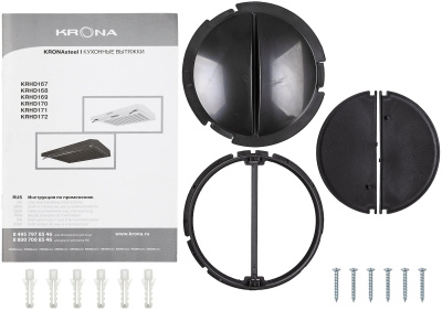 Вытяжка козырьковая Krona Osten 600 Pb нержавеющая сталь управление: кнопочное (1 мотор)