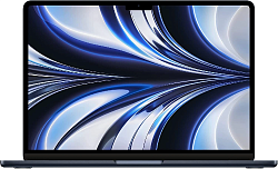 Ноутбук Apple MacBook Air A2681 M2 8 core 16Gb SSD256Gb/8 core GPU 13.6" IPS (2560x1664) macOS midnight WiFi BT Cam (MC7X4PA/A)