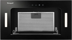 Вытяжка встраиваемая Weissgauff Intense 600 Touch черный/стекло черное управление: сенсорное (1 мотор)