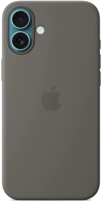 Чехол (клип-кейс) Apple для Apple iPhone 16 Plus Silicone Case with MagSafe серый Stone Gray (MYYC3ZM/A)