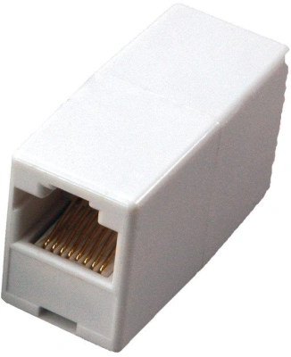Адаптер Rexant 03-0101 проходной RJ45 кат.5E UTP бел.