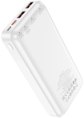 Мобильный аккумулятор Hoco J101A Astute 20000mAh QC3.0/PD2.0 22.5W 3A 2xUSB-A/USB-C белый (82502)