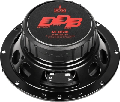 Колонки автомобильные Ural DDB AS-D1741 190Вт 16см (6.5дюйм) (ком.:2кол.) коаксиальные четырехполосные