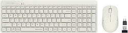 Клавиатура + мышь A4Tech Fstyler FG2300 Air клав:бежевый мышь:бежевый USB беспроводная slim (FG2300 AIR BEIGE)