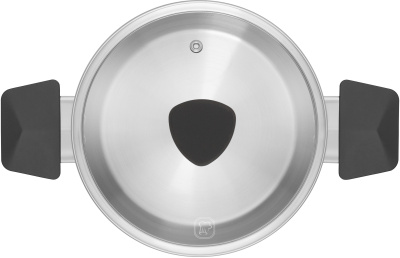 Кастрюля Rondell Strike RDS-715 4.8л. d=24см (с крышкой) стальной