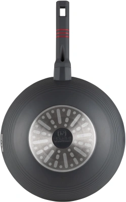 Сковорода ВОК (WOK) Rondell Stripes RDA-1618 круглая 28см покрытие: Xylan Plus ручка несъемная (без крышки) серый