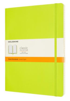 Блокнот Moleskine CLASSIC SOFT QP621C2 XLarge 190х250мм 192стр. линейка мягкая обложка лайм