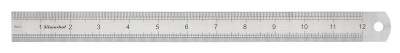 Линейка Silwerhof 160166 сталь нержавеющая дл.30см двухсторонняя шкала