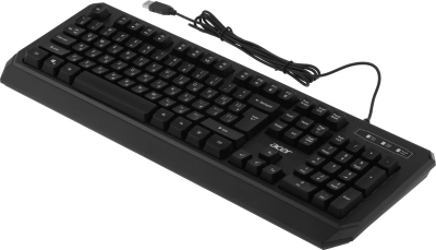 Клавиатура Acer OKW300 черный USB Multimedia for gamer LED (ZL.KBDCC.019)