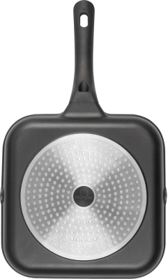 Сковорода-гриль Rondell Weiser RDA-1554 квадратная 28см покрытие: Xylan Plus ручка несъемная (без крышки) черный