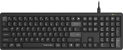 Клавиатура A4Tech FX55 черный USB slim Multimedia кабель 1.5м