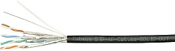 Кабель информационный Cabeus STP-4P-Cat.6a-SOLID-OUT-LSZH-UV STP-4P-CAT.6A-SOLID-OUT-LSZH-U кат.6A U/FTP LSZH универсальный 305м черный