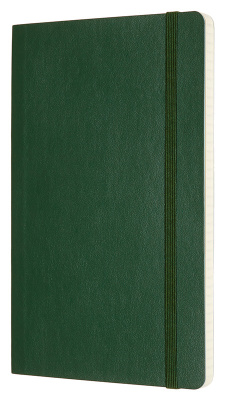Блокнот Moleskine CLASSIC SOFT QP617K15 Large 130х210мм 192стр. клетка мягкая обложка зеленый